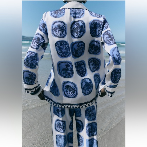 NWT ZARA SS24 PRINTED SHIRT ZW COLLECTION 2792/137 014/003 - Picture 11 of 15